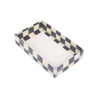 20.25.5 alt dama baskılı üst asetat kutu