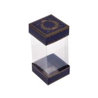 8.8.20 alt üst lacivert üzerine gold yaldızlı iç asetat kutu 