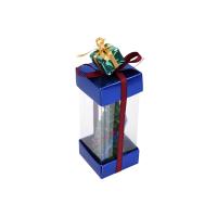 küçük çam ağacı mumu özel kutu ve süslemeli mum ölçüsü 10 cm