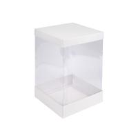 bohça kutusu 35.35.45 alt üst beyaz iç asetat kutu