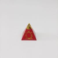 piramit bordo üzerine gold yaldız baskılı (25 ad)